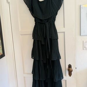 City Chic Emerald Green Layered Maxi Dress